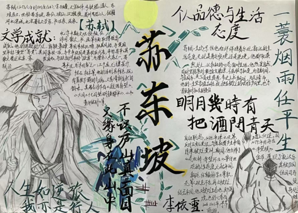 致敬大师，创意手抄报 (17)